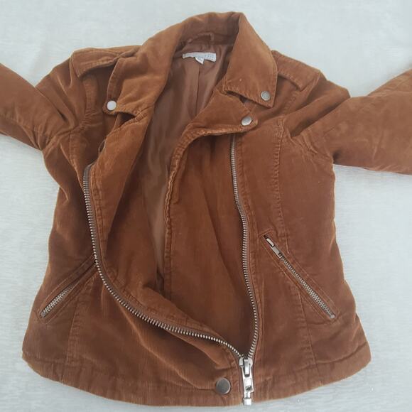 Ten Sixty Sherman ladies moto corduroy retro vibes jacket brown Size xs Hippie - Picture 7 of 10